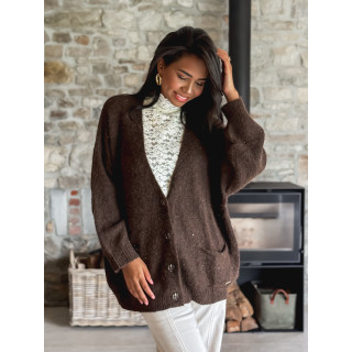 Gilet Ilanna - Chocolat