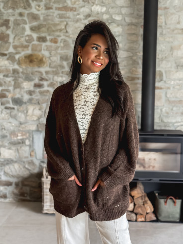 Gilet Ilanna - Chocolat