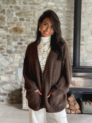 Gilet Ilanna - Chocolat