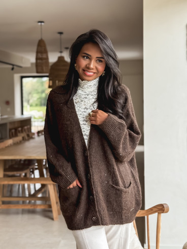 Gilet Ilanna - Chocolat