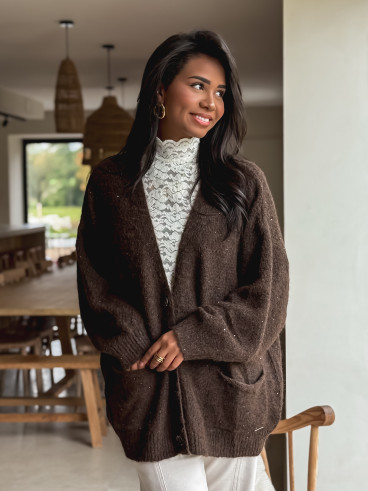 Gilet Ilanna - Chocolat