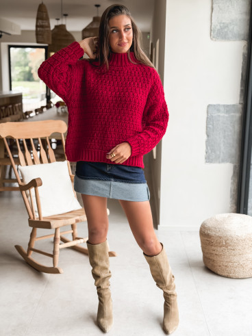 Pull Rosalie - Rouge