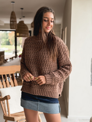 Pull Rosalie - Chocolat