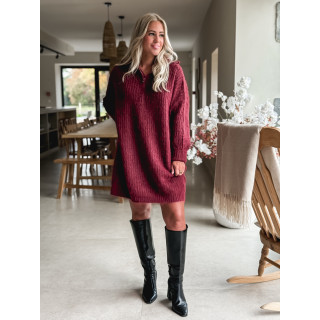 Robe pull Oriane - Bordeaux