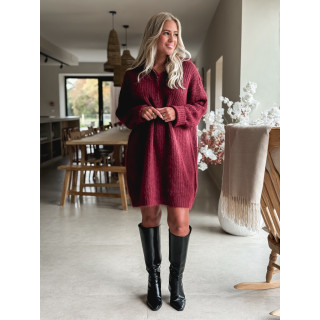 Robe pull Oriane - Bordeaux