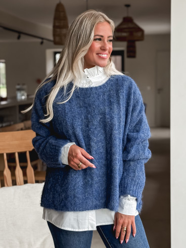 Pull Caissy - Bleu indigo