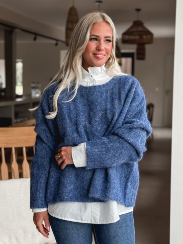Pull Caissy - Bleu indigo