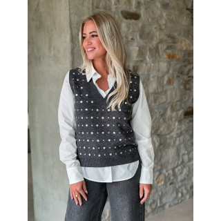 Pull sans manches Elsa - Gris