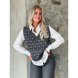 Pull sans manches Elsa - Gris