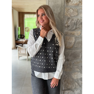 Pull sans manches Elsa - Gris