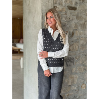 Pull sans manches Elsa - Gris