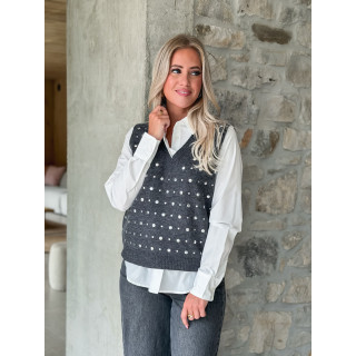 Pull sans manches Elsa - Gris