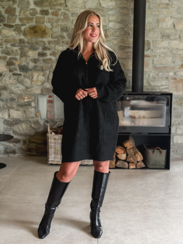 Robe pull Oriane - Noir