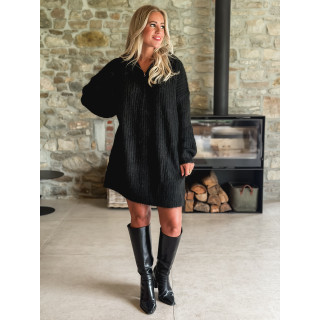 Robe pull Oriane - Noir