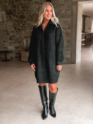 Robe pull Oriane - Noir
