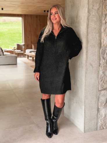 Robe pull Oriane - Noir