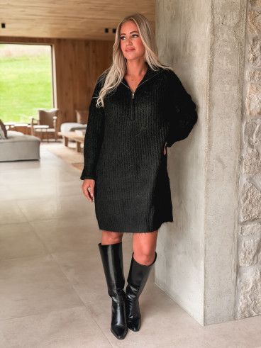 Robe pull Oriane - Noir