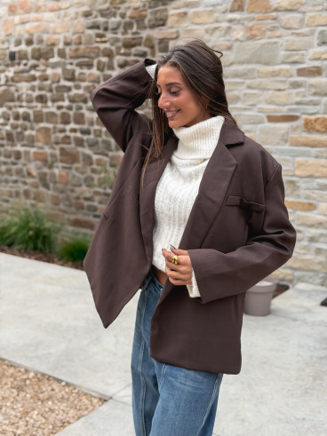 Blazer Aubépine - Chocolat