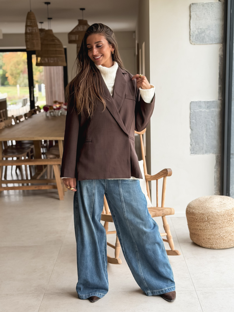 Blazer Aubépine - Chocolat Blazer Aubépine - Chocolat