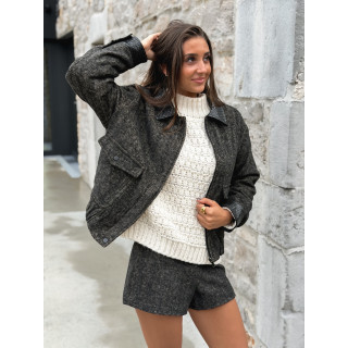 Short à motifs Vérania - Noir