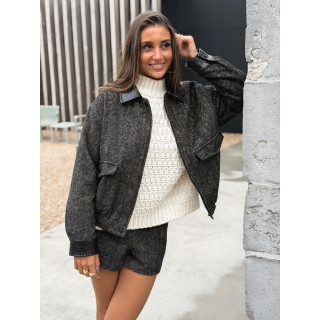 Short à motifs Vérania - Noir