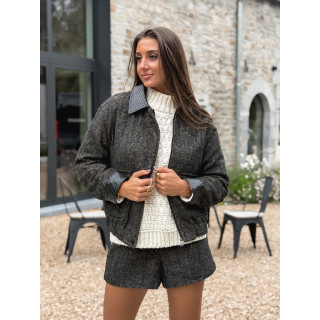 Short à motifs Vérania - Noir