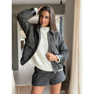Short à motifs Vérania - Noir