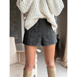 Short à motifs Vérania - Noir