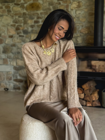 Pull Caissy - Beige foncé