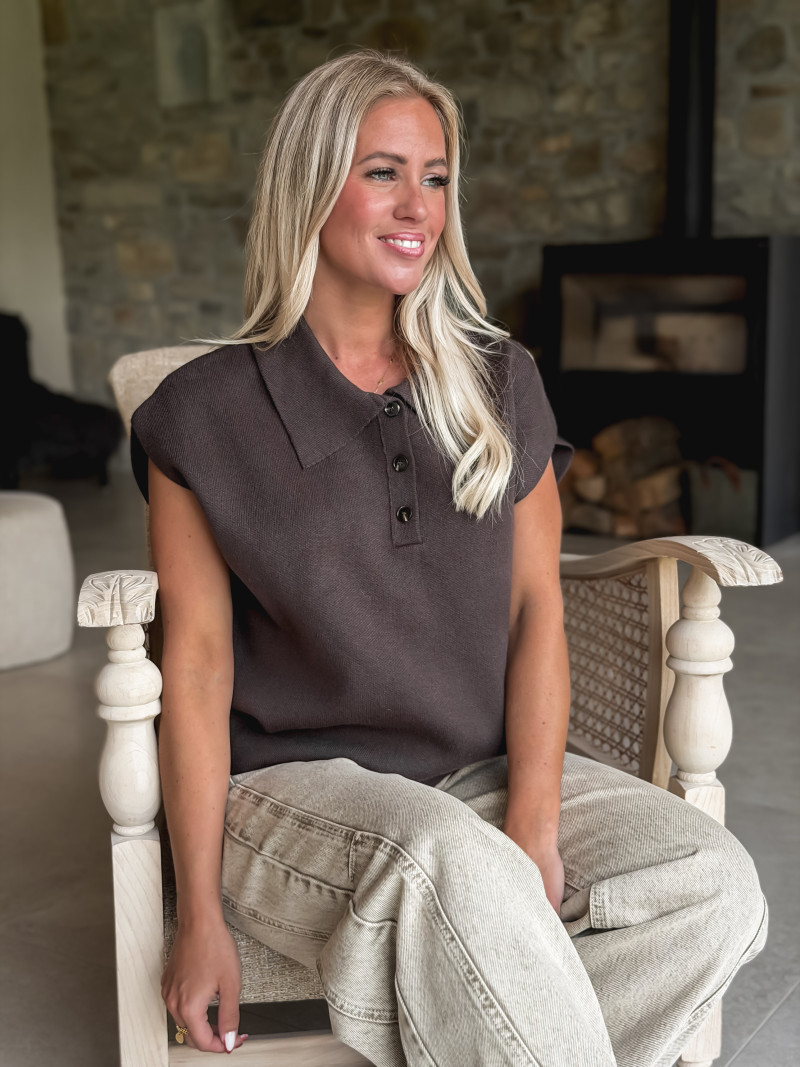 Pull Vikki - Chocolat foncé