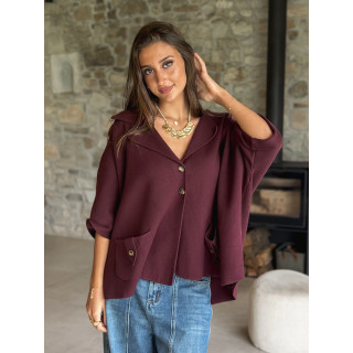 Gilet Despina - Bordeaux