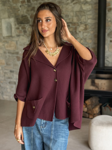 Gilet Despina - Bordeaux
