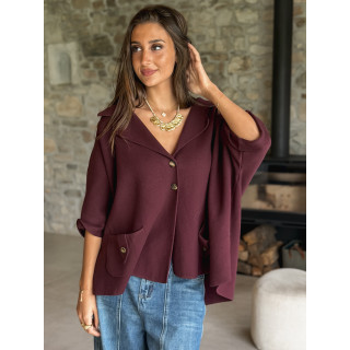 Gilet Despina - Bordeaux