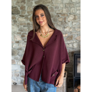 Gilet Despina - Bordeaux