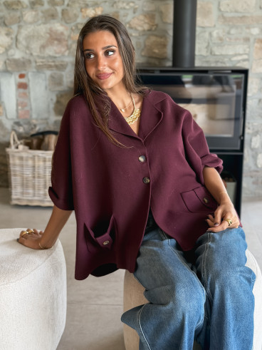 Gilet Despina - Bordeaux
