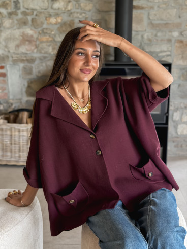 Gilet Despina - Bordeaux