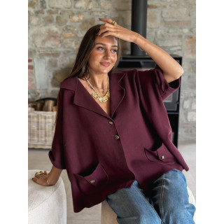 Gilet Despina - Bordeaux
