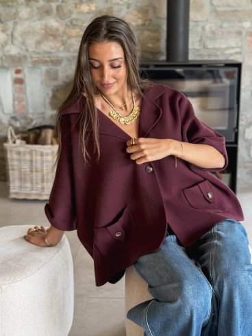 Gilet Despina - Bordeaux