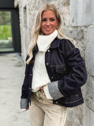 Veste en jeans Sao - Bleu