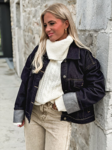 Veste en jeans Sao - Bleu