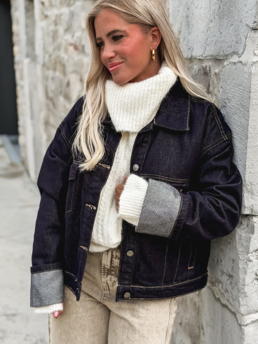 Veste en jeans Sao - Bleu