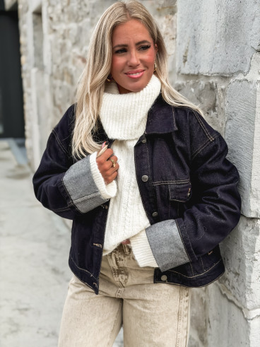 Veste en jeans Sao - Bleu
