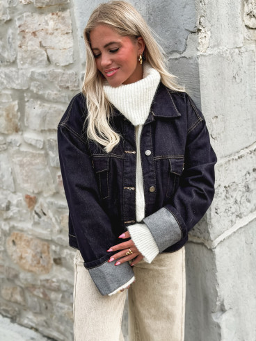 Veste en jeans Sao - Bleu