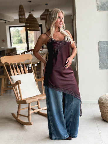 Robe courte Tanina - Prune