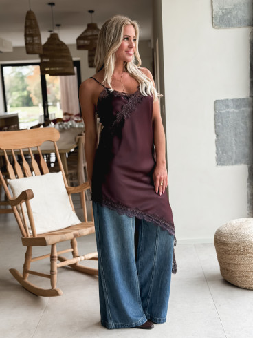 Robe courte Tanina - Prune
