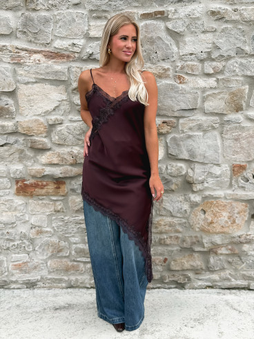 Robe courte Tanina - Prune