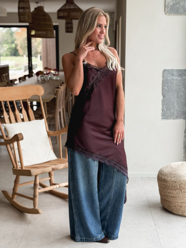 Robe courte Tanina - Prune