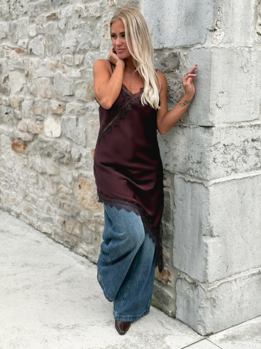 Robe courte Tanina - Prune