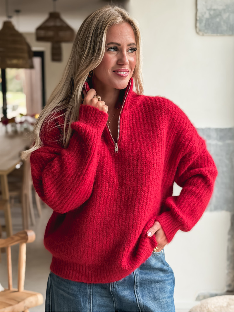Pull Caleyna - Rouge