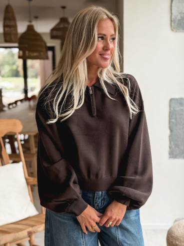 Pull Meraldine - Chocolat